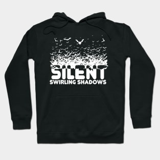 bats swarm Gift Halloween Cool Bats Silent Shadows Hoodie